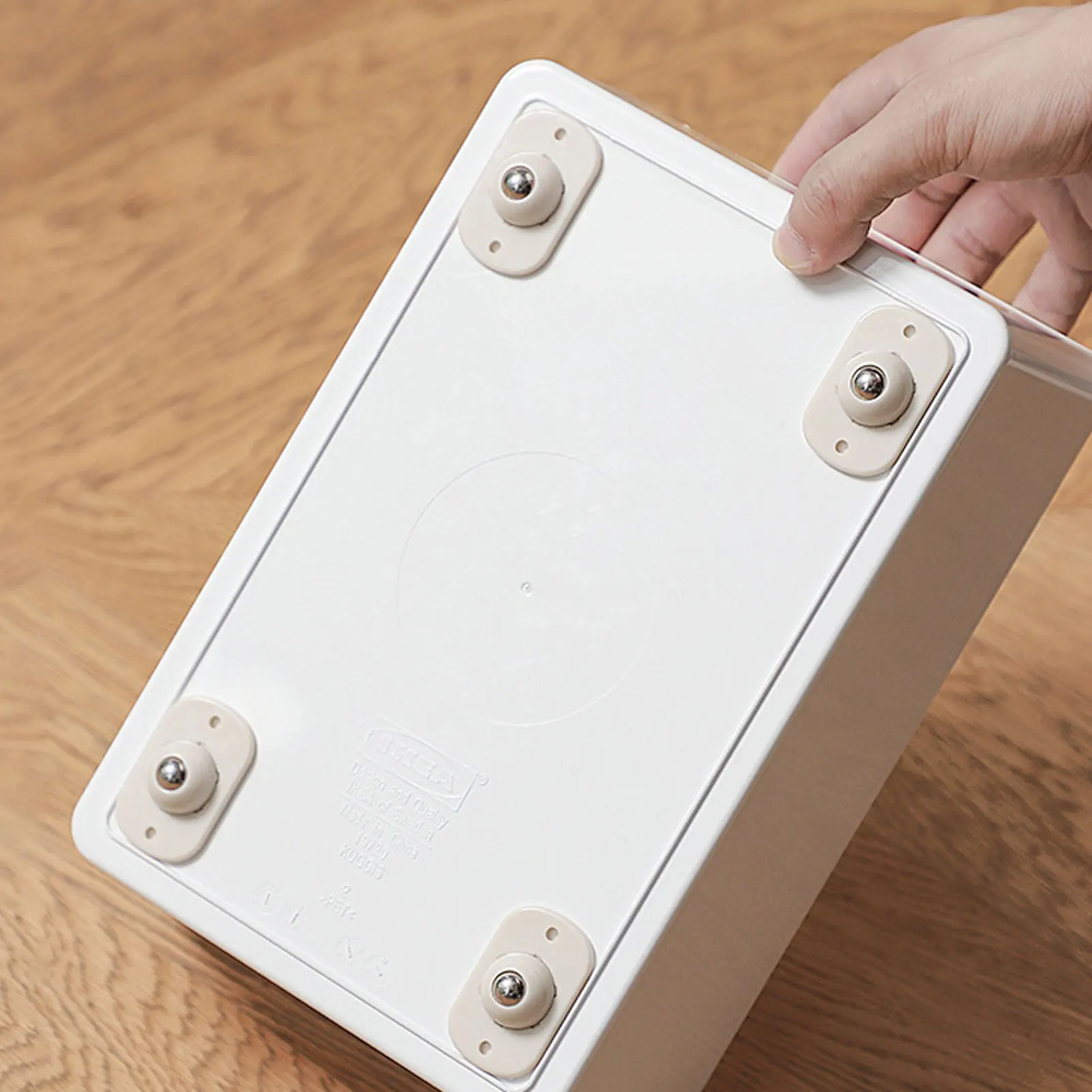 Mute Universal Casters Wheel Wear-Resistant Smooth Mini Wheel Casters for Storage Box Furniture Trash Can