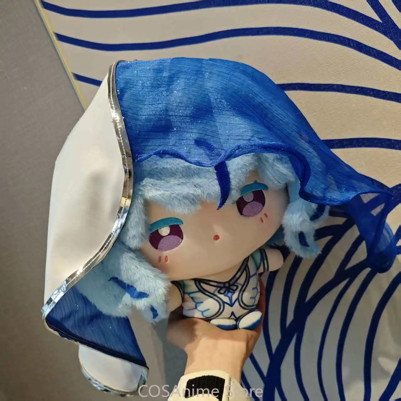 

Wuthering Waves The Shorekeeper 35 см, игровая плюшевая подушка-игрушка в стиле кавайного аниме с большой головой, персонаж Маумет, подарок на Хэллоуин