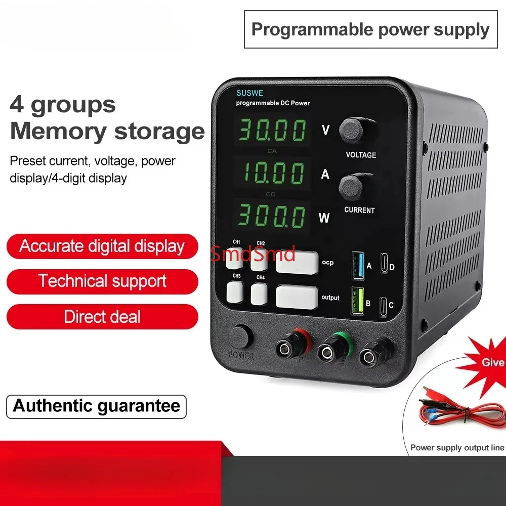 Factory sale DC Regulated Lab Power Supply Adjustable 30V 10A Laboratory 60V 5A 120V 2AVoltage Regulator Stabilizer Bench Source
