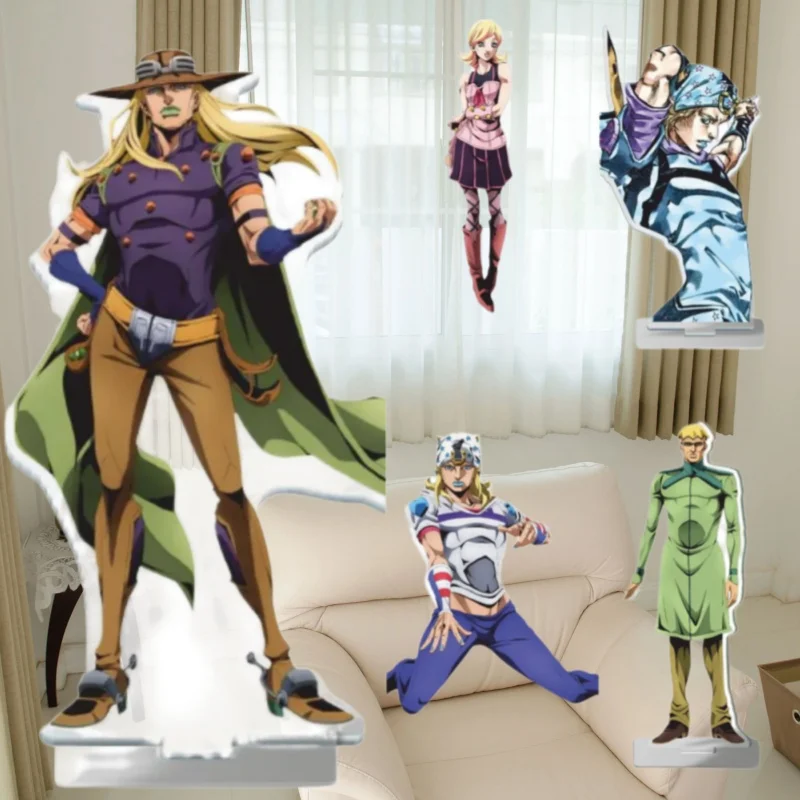 

Акриловая подставка 15 см для Steel Ball Run Gyro Zeppeli Lucy Steel Character Peripheral, акриловая фигурка-подставка, настольное украшение, подарки ﻿