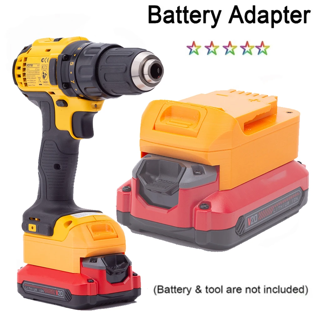 para Artesão 20v Conversor de Adaptador de Bateria de Lítio para Dewalt 18v Acessórios de Ferramentas de Broca Elétrica sem Bateria
