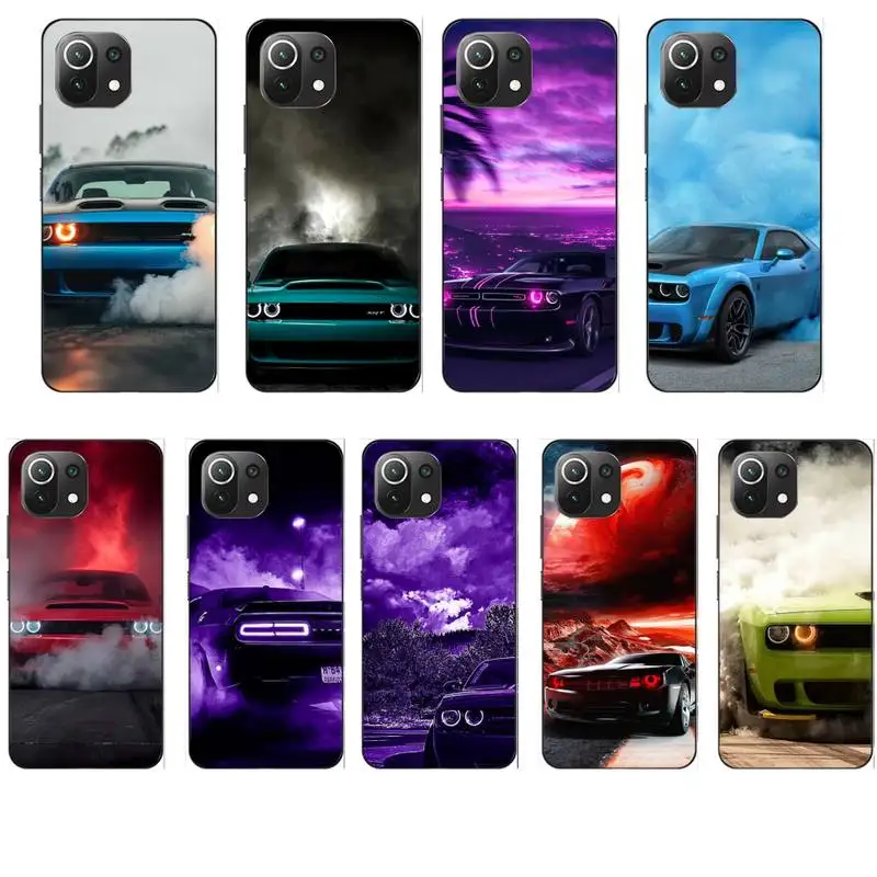 Dodge Challenger S-SRT Burnout  Phone Case For Xiaomi9 10 11PRO LITE Redmi NOTE7 8 9 10A PRO K40 Poco3 Shell