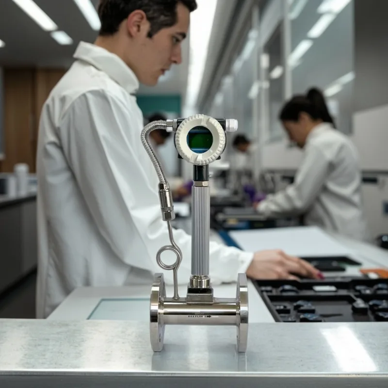 OEM High-Precision Intelligent Vortex Flowmeter High Accuracy Flange Connection For Measuring General Gas Water Liquid Stainless