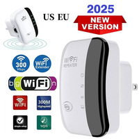 Wireless Repeater WiFi Signal Amplifier EU US Home Router 300M Wall Penetration Long Distance Compatible with Multiple Devices