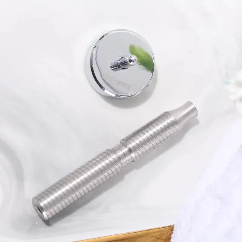 YAQI 88mm Length Lightweight Stainless Razor Handle Comfortable Grip For Precise Shaving Compatible With Various Safety Shavers