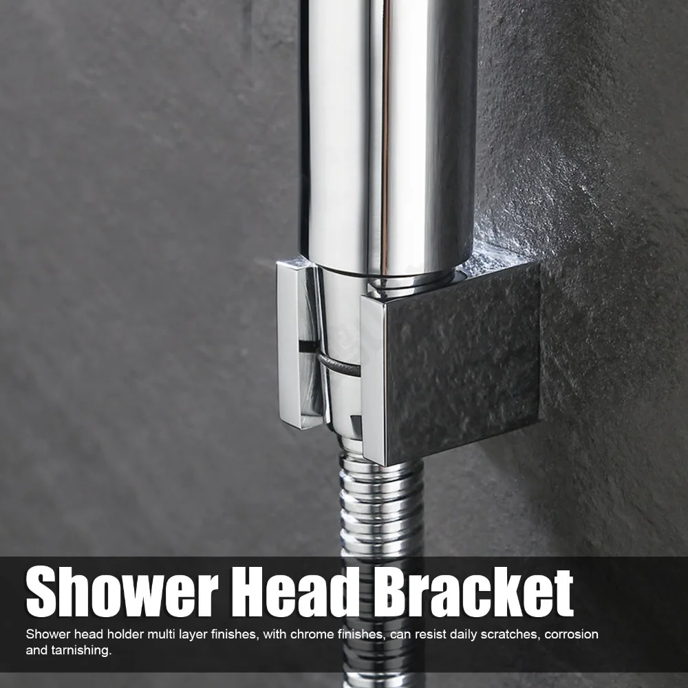 Modern Copper Shower Head Holder Wall Mount Adjustable Angle Shower Wand Holder Robust Structure Handheld Shower Bracket Bidet