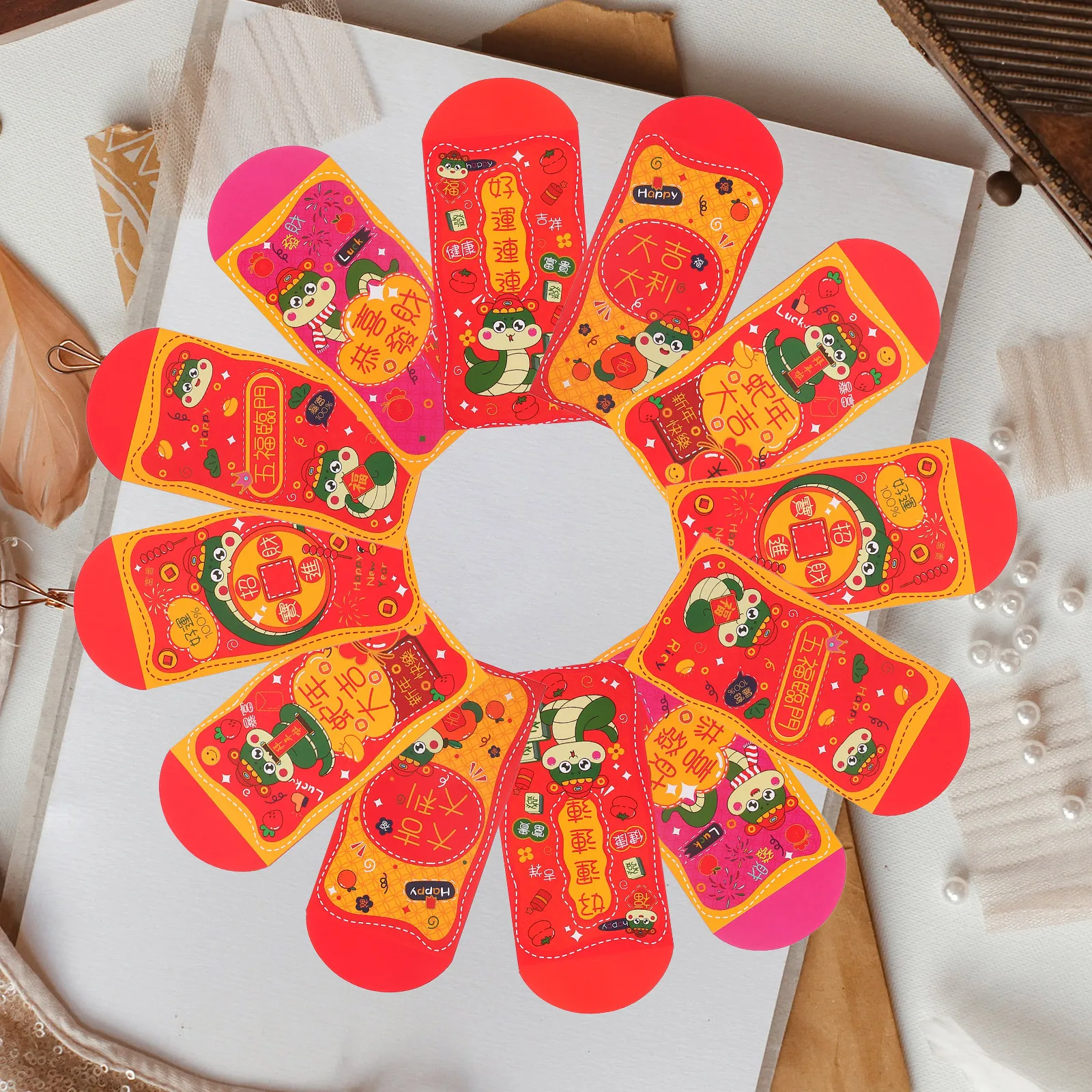 

24 Pcs Chinese New Year Money Packet Red Envelope Decorations Festival Hong Bao