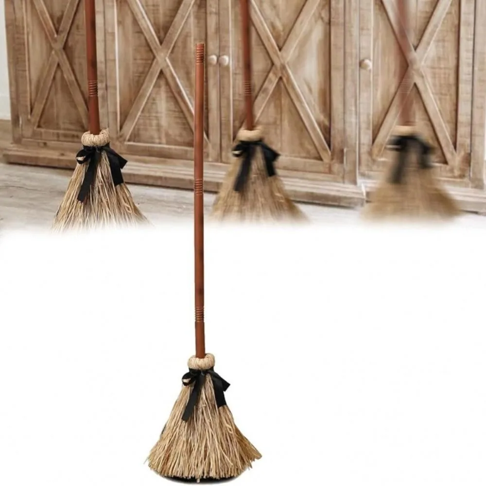 Sound Activated Witch Broom Moving Broomstick Plastic Witch Broomstick Floating Broomstick Spooky Sounds Electric Rotating