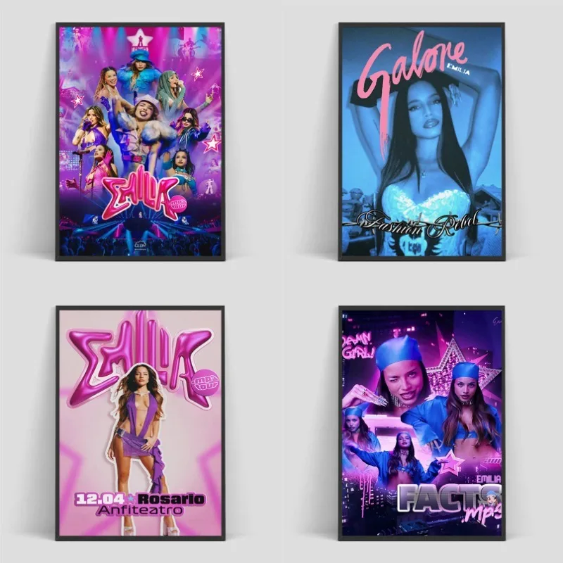 إميليا ميرنيس ألبوم المغني الملصقات ل جدار ديكور قماش اللوحة غرفة المعيشة الديكور ديكورات المنزل جدار الفن المنزل #1