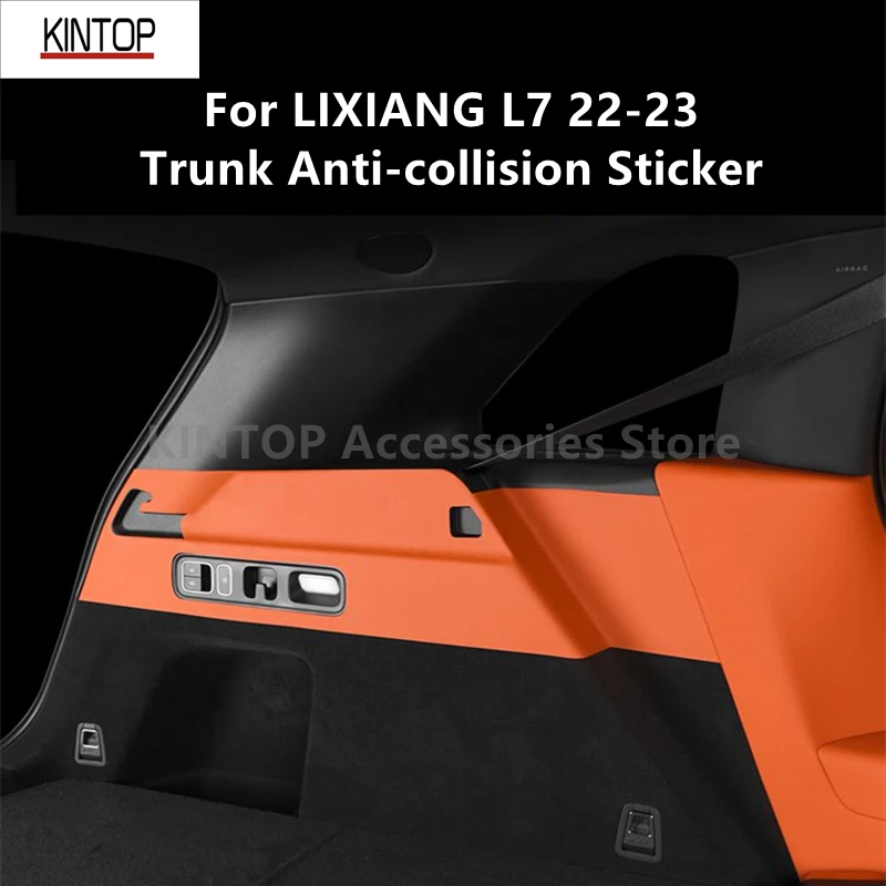 

For LIXIANG L7 22-23 Trunk Anti-collision Sticker, Rear Anti Kick Pad, Seat Belt, Anti-collision Decoration Accessories