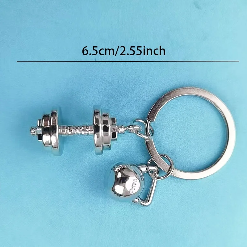 Hantel-Schlüsselanhänger für Damen und Herren, lustiger Kettlebell-Schlüsselanhänger für Autoschlüssel, Rucksack, Tasche für Sportbegeisterte, inspirierende Geschenke – Detail 7