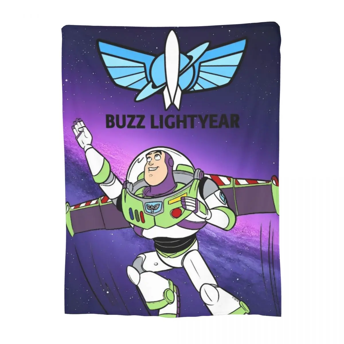 Buzz Lightyear Toy Story Blanket Cover Flannel Cartoon Astronauts Super Warm Throw Blankets for Car Sofa Couch Bed Rug