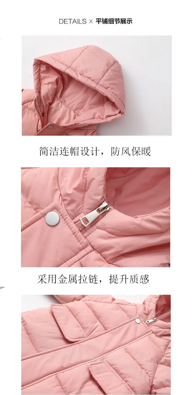Lange, dicke Mäntel für Jungen, Mädchen und Kinder, warme Baumwolljacken, weiche, bequeme Sportbekleidung, winddichte Outfits für Kinder, lässige Freizeitkleidung für Babys und Kinder. – Detail 10
