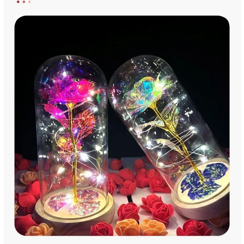 

Preserved Roses with LED Lights Gifts for Girlfriend Mom Wife Rose for Valentine's Day Christmas Wedding Anniversary Birthday