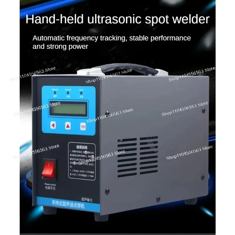 Dual-Voltage (110V/220V) Ultrasonic Spot Welder - KL-2807 Handheld 35KHz 1000W, 10 Heads for ABS/PVC