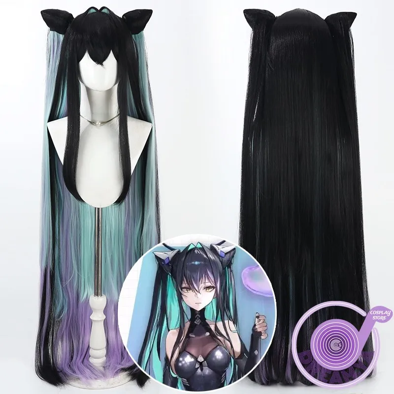 

Little Nikke Mermaid Cosplay Wig Goddess of Victory Heat Resistant Synthetic Hair Halloween Party Role Play Carnival + Wig Cap