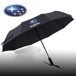 For Subaru Brz Wrx Xv Ascent Forester Outback Impreza Legacy Car Automatic Folding Windproof Sunshade Umbrella Auto Accessories
