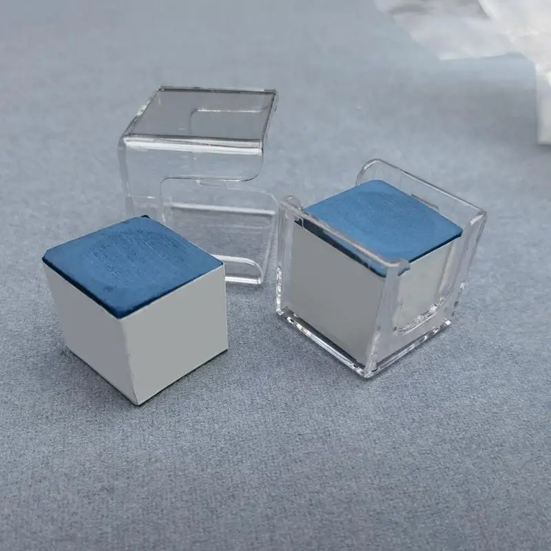 

Акриловый держатель для мела для бильярда, коробка для мела для кия, прозрачная влагостойкая коробка для хранения мела для бильярда, чехол для хранения порошка