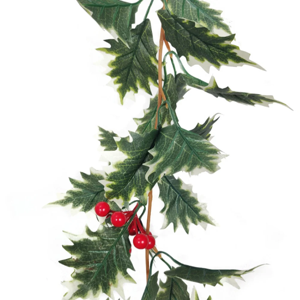 

1Pcs Christmas Red Berry Rattan Decoration Artificial Realistic Hanging Vine Ideal for Wall Door Mantelpiece Xmas Winter Decor