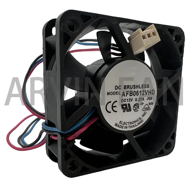 AFB0612VHD-F00 6cm 60mmfan 6020 60x60x20mm 12V 0.27A 3pin Speed Monitoring Double Ball Air Volume Cooling Fan