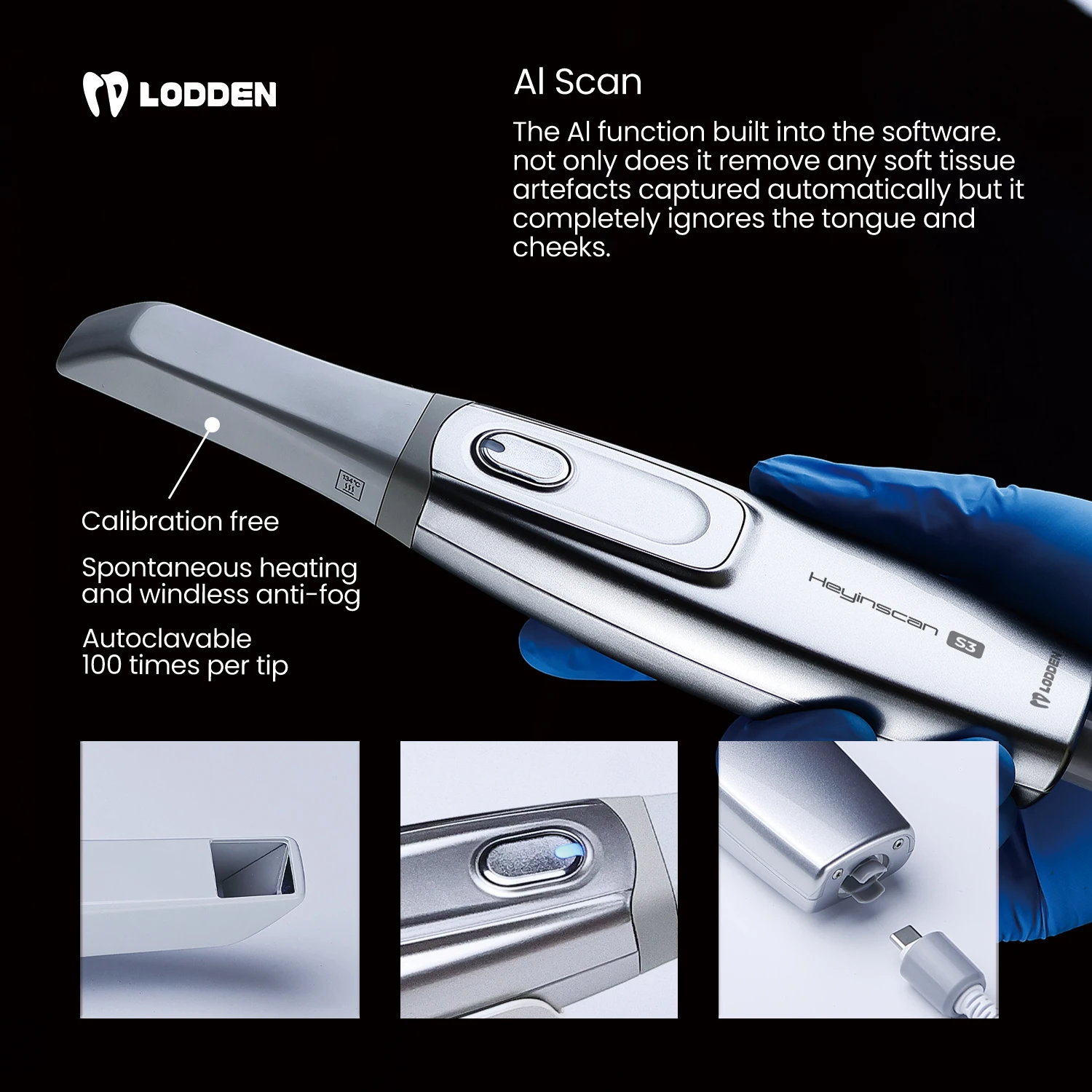 

LODDEN Heyinscan S3 Dental Intraoral Scanner 3D Display Intraoral Oral Dental Laboratory Equipment