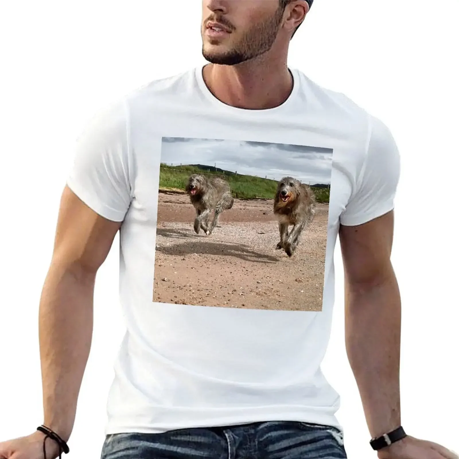 Gallops on the Beach T-Shirt blue archive sublime men t shirts