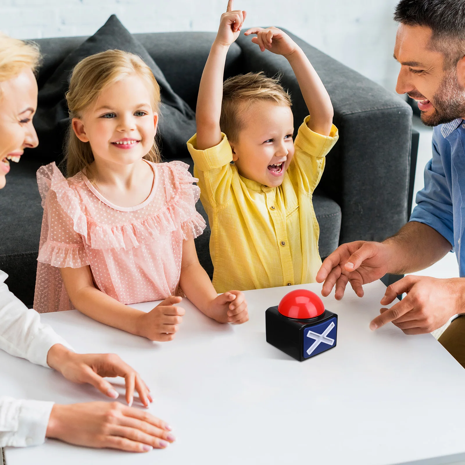 

Plastic Game Answer Buzzer Squeeze Sound Box Fun Competition Supplies Loud Tips Selected Material Toy