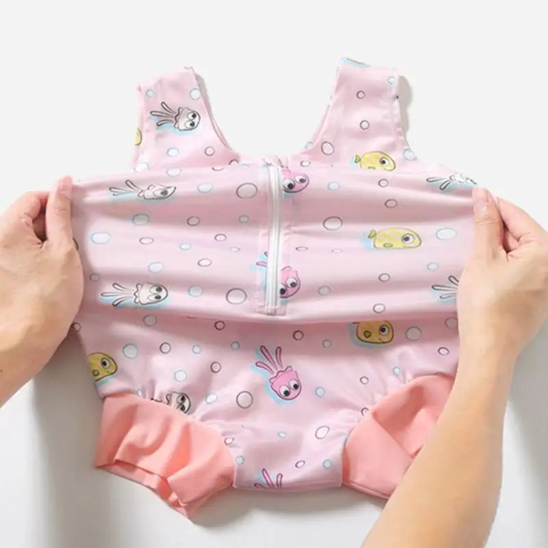 

A5YC Cartoon Print Infant Swimsuit Rapid Dry Technology Comfortable Swimming Hat