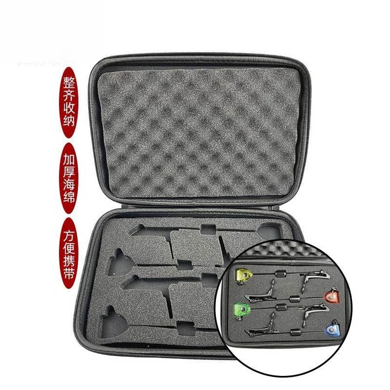 Hard Rod Swing Tensioner Storage Box European Style Library Fishing Alarm Box Fishing Box Zipper Fishing Tackle Bag