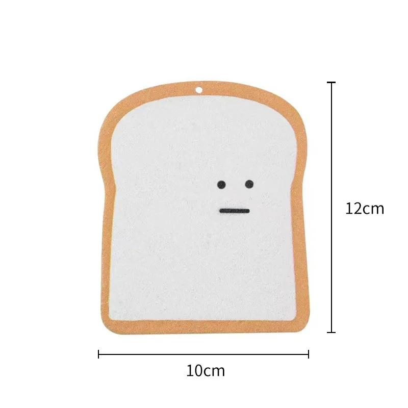 Compressed Wood Pulp Sponge Clean Wipe Cloth Toast Shape Kitchen Dishwashing Sponge Dish Scrubber Cleaning Scouring Pads