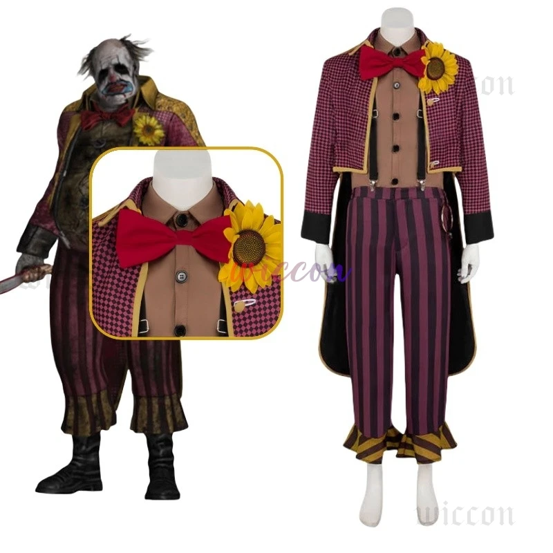 

Игра Dead Clown Косплей Костюм Униформа Ужас Костюм Клоуна Костюм Хэллоуин Мужской Наряд Куртка Рубашка Брюки Костюмы