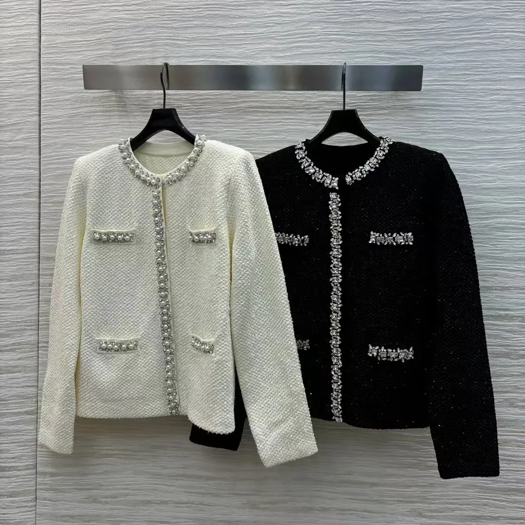 High end customized autumn and winter women's versatile knitted cardigan