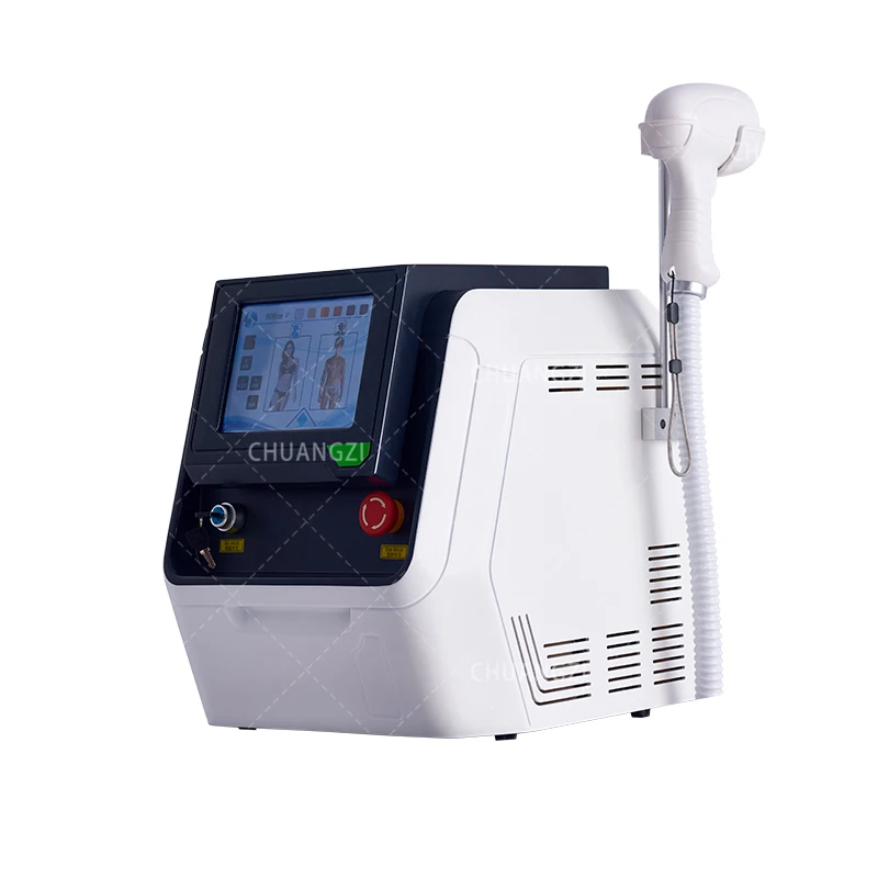 2024 Professional Ice Hair Removal Machine For Salon with 808nm Diode Laser Machine Multiwavelength 755nm 808nm 1064nm