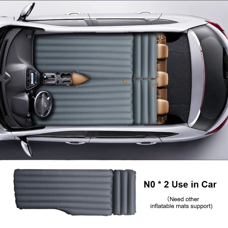 Air Mattress Travel Bed Flexible Setup Across Cabin Trunk Rear Seat for SUV Sedan MPV Pickup Car Universal Inflatabl Cushion Mat