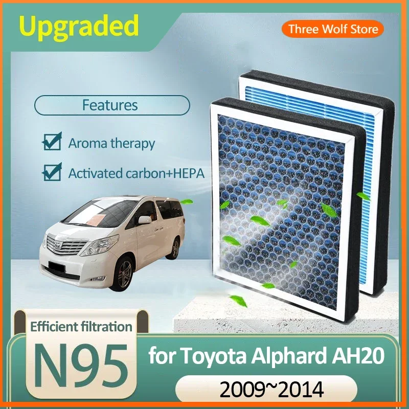 

Activated Carbon Air Filter for Toyota Alphard AH20 MK2 2008 2009 2010 2011 2012 2013 2014 87139-50100 87139-06060 Accessories