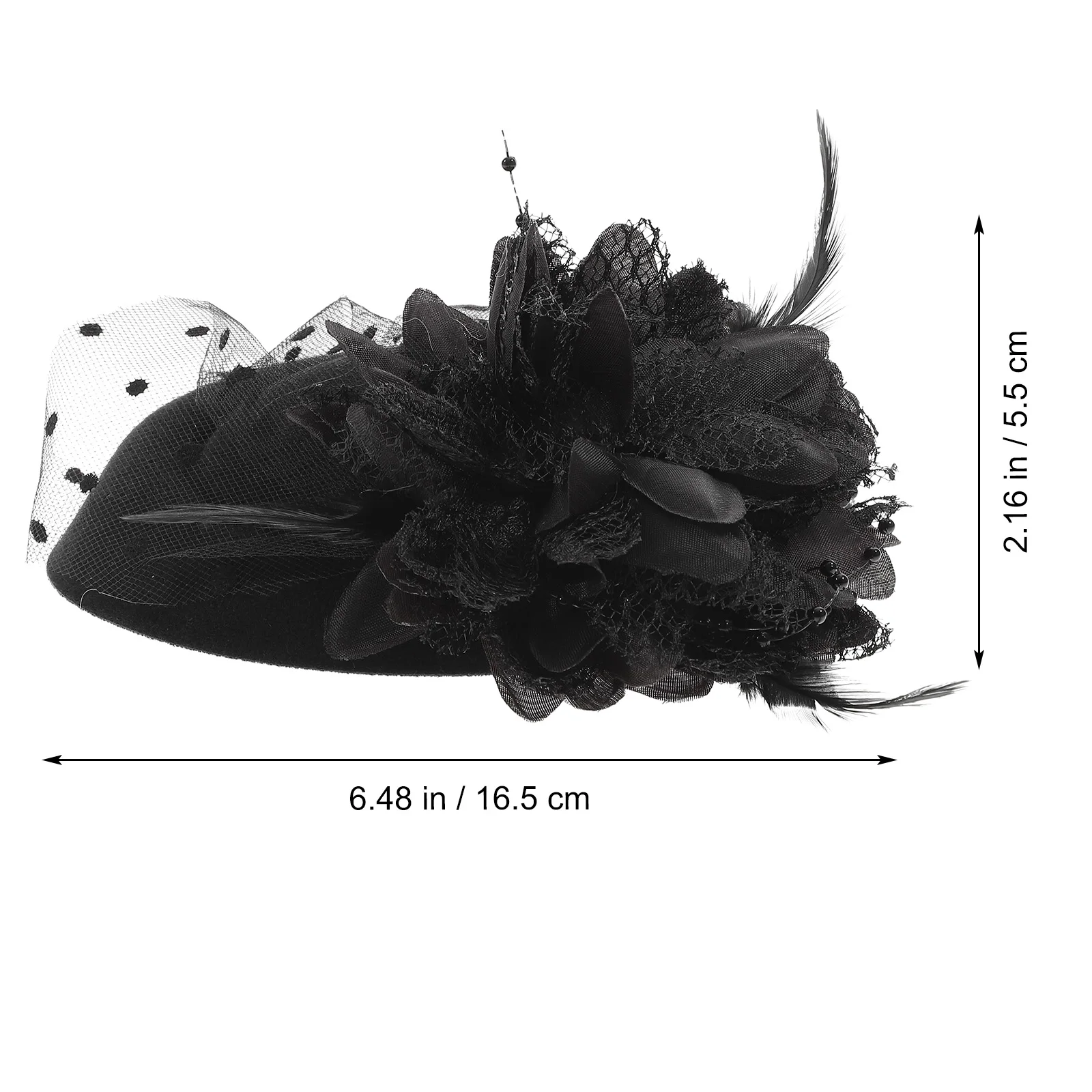 

Fascinator Hat Hair Clip For Women Vintage Tea Party Headpiece Cocktail Wedding Accessory Flower Pearl Hair Pin