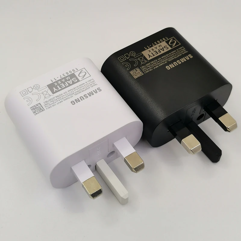 Samsung 25W Charger UK Plug Super Fast Charge Adapter 1.8M Type C For Galaxy S25 S24 S23 S20 Note 20