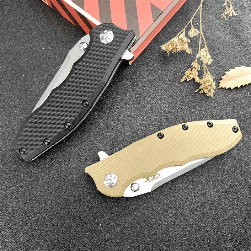 0562 Folding knife, Outdoor Tactical Hunting self-defense Rescue Pocket EDC Tool 420 steel +G10 handle 8Cr13Mov steel handle