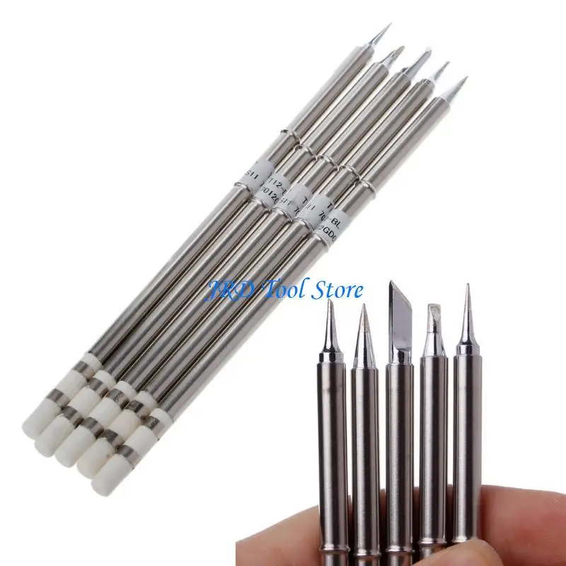 A2UD 5 PCS T12 Series Mẹo sắt cho FX951 Trạm hàn FM-2027 2028