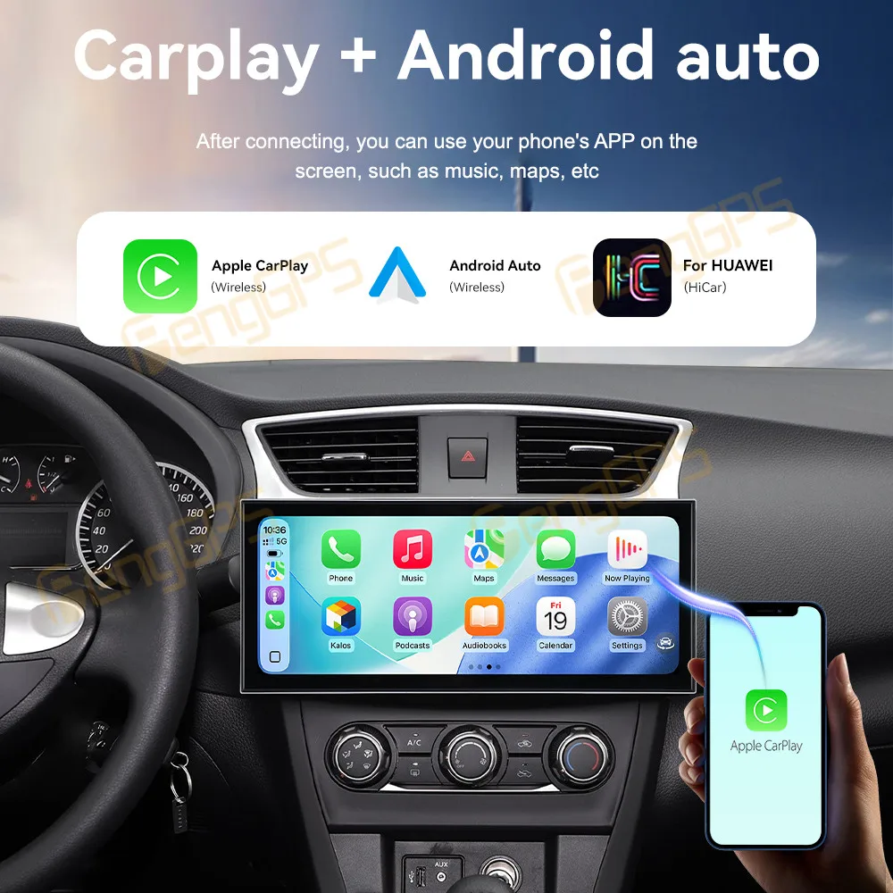 Touch Screen Car Radio For Nissan Sylphy 2012-2019 Android GPS Automotive Multimedia Auto Radio Stereo Receiver Head Unit