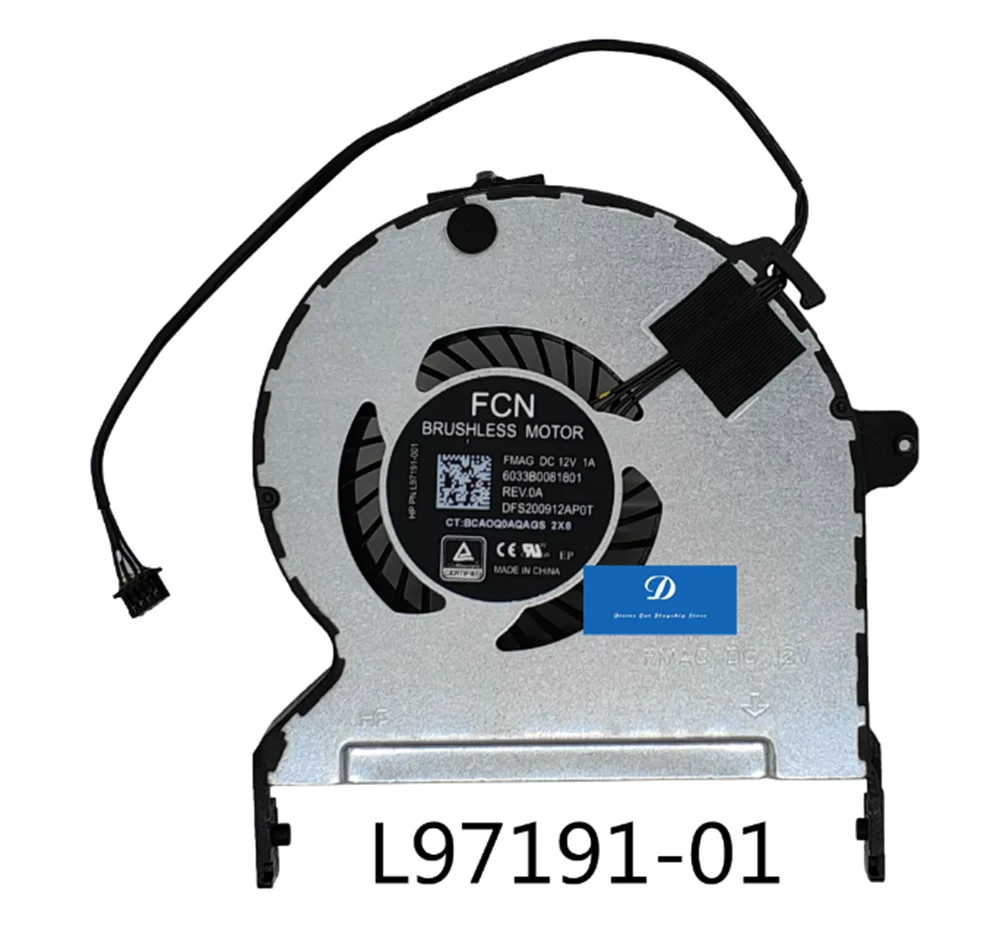 Ventilador AMD para Estación de Trabajo HP Z2 Mini G5, L97191-001 L97185-001