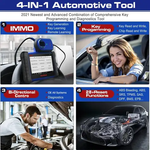 Autel MaxiIM IM508S Car Key Fob Programmer IMMO Tool Auto Key Programming Tool Key Learning Full System Diagnostic Scanner Tool