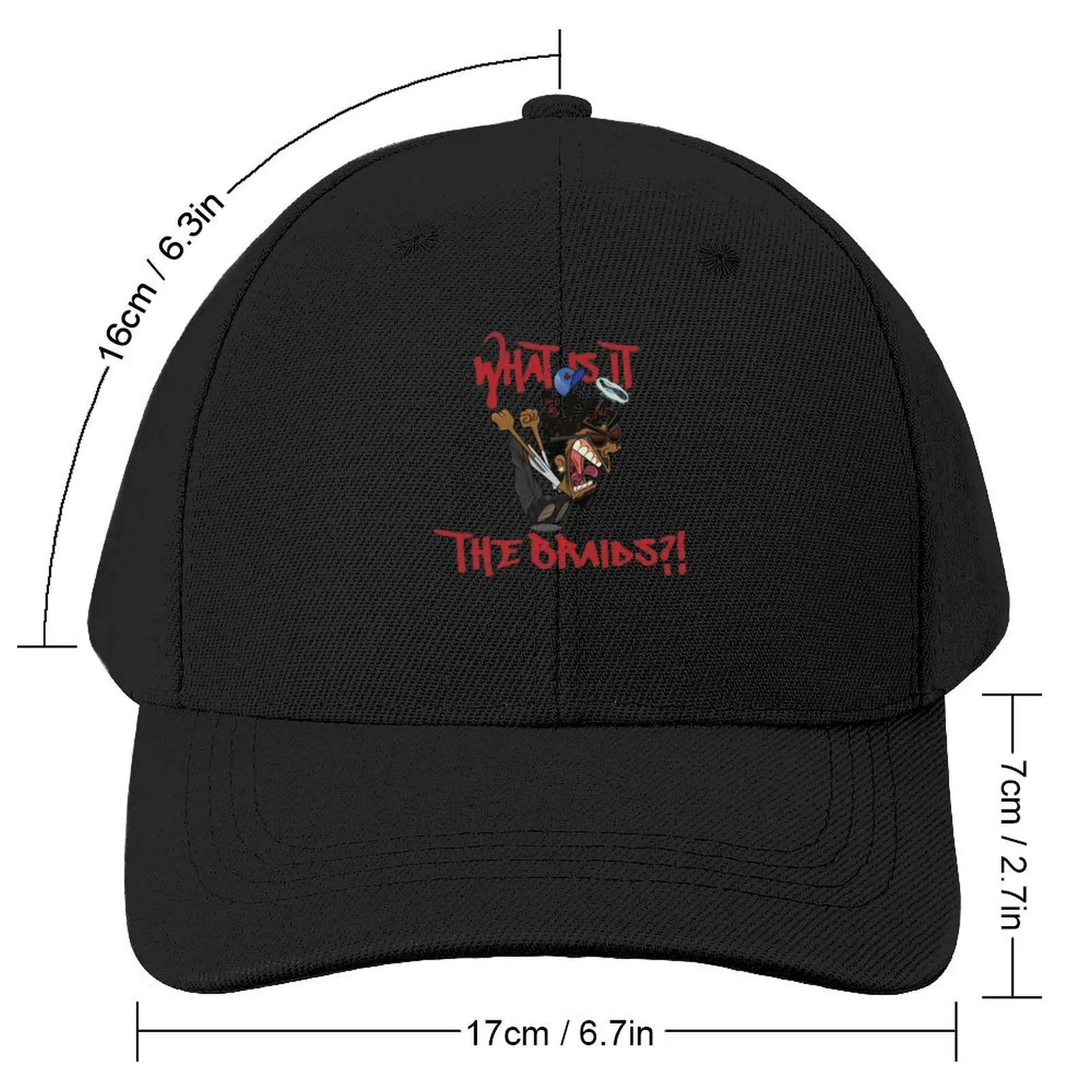 Red Text What Is It The Braids?! Kendrick Lamar Fairly Odd Mashup Baseball Cap New Hat derby hat For Women 2025 Men's