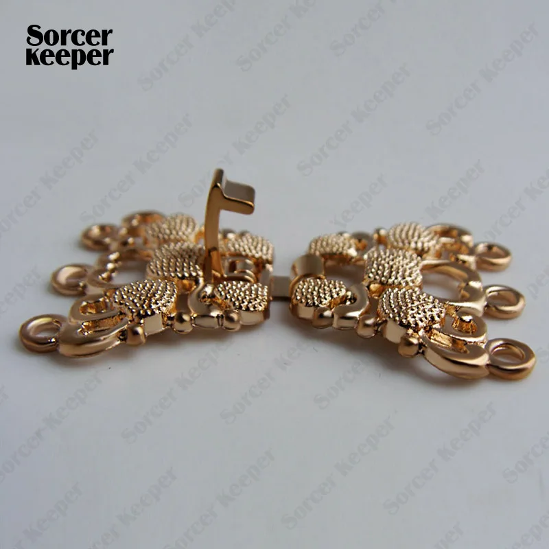 5 PCS Findings & Components Vintage Gold Clasps for Jewellery Metal Copper Diy Pearl Necklace Toggle Connector -SorcerKeeper