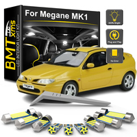 BMTxms 11Pcs Car LED Interior Light Kit For Renault Megane I 1 MK1 1995 1996 1997 1998 1999 2000 2001 2002 2003 Dome Trunk Lamp