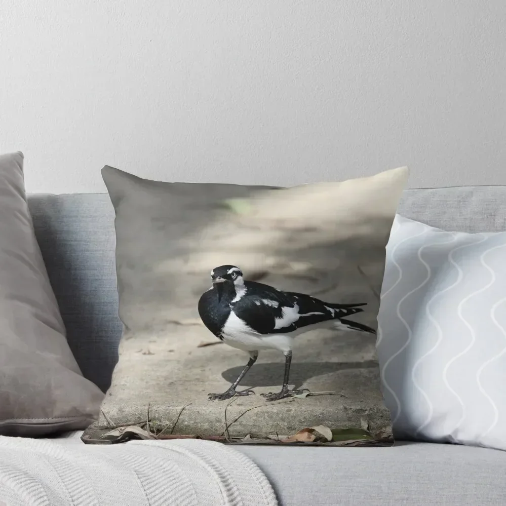 Australian Magpie Lark - with Attitude Throw Pillow Sofa Cushions Covers pillowcases for sofa cushions autumn decoration pillow