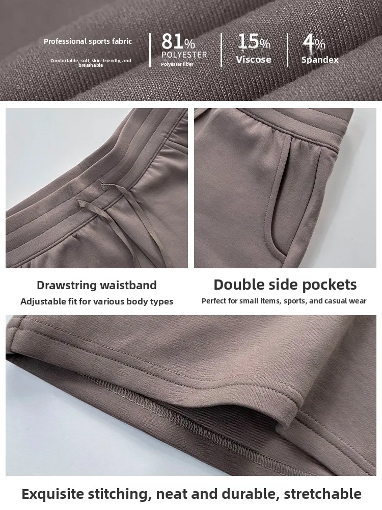 Calças de fitn femininas soltas cintura alta dstring ao ar livre casual calças de corrida cinco quartos comprimento spor calças de perna reta