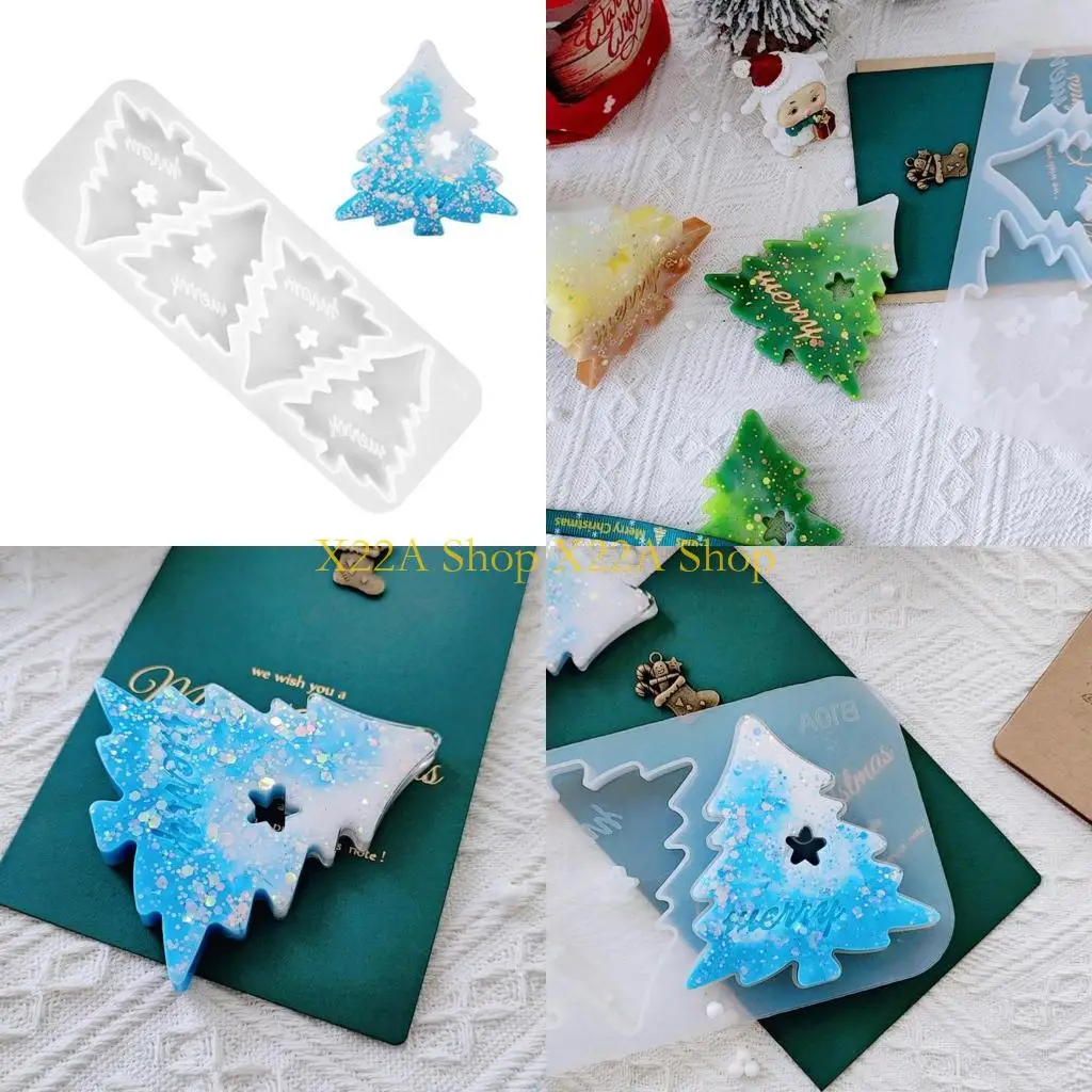 Unique Christmas Tree Shaped Silicone Soap Mold DIY Silicone Molds Clay Mould