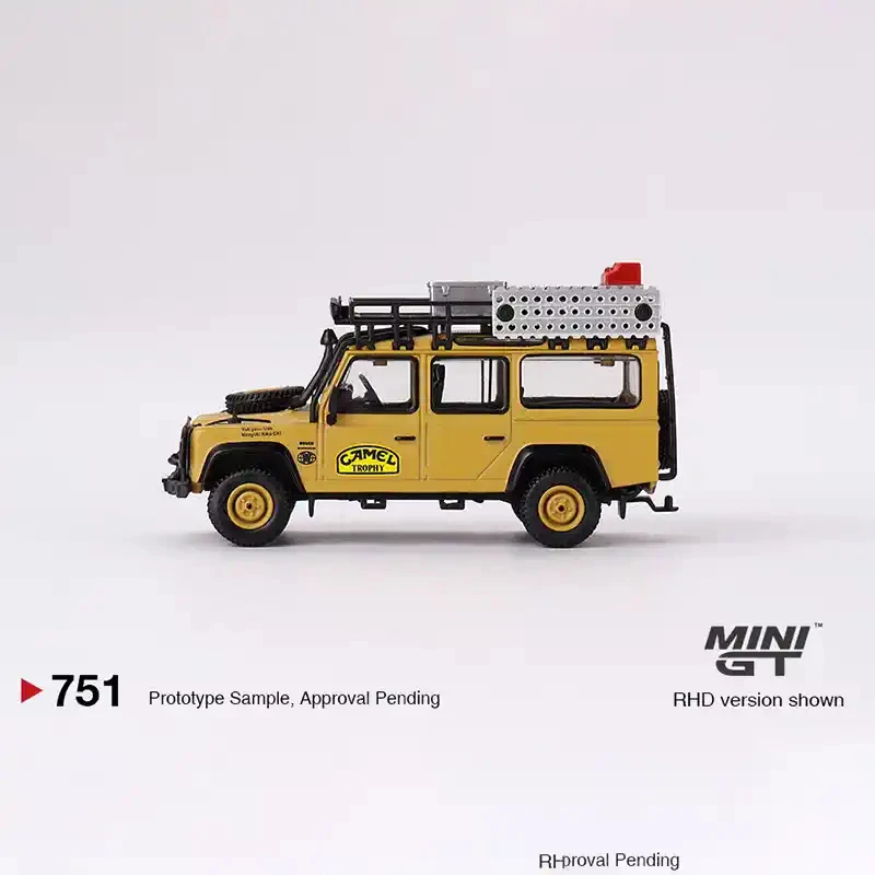 TSM miniGt 1/64 #751 land rover defender 110 1989 camel  Die-cast Alloy Car Model Collection