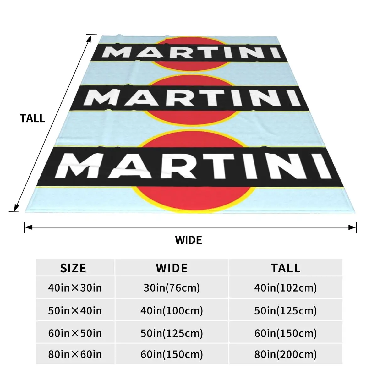Martinis Race Sportscar Motor Racing Blankets Flannel Sofa Throw Blanket Lightweight for  Bedroom Outdoor Throws Bedspread Quilt